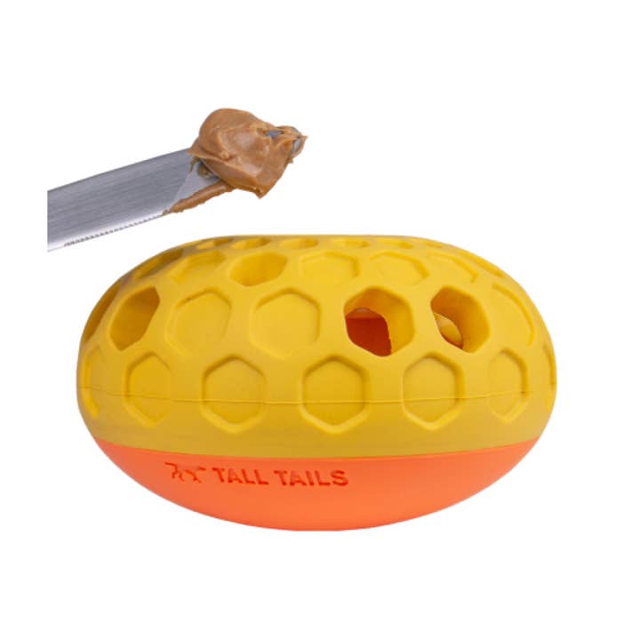 Tall Tails – wholesale Pet toy – Dog – Natural Rubber Bee Hive Reward Dog Toy1