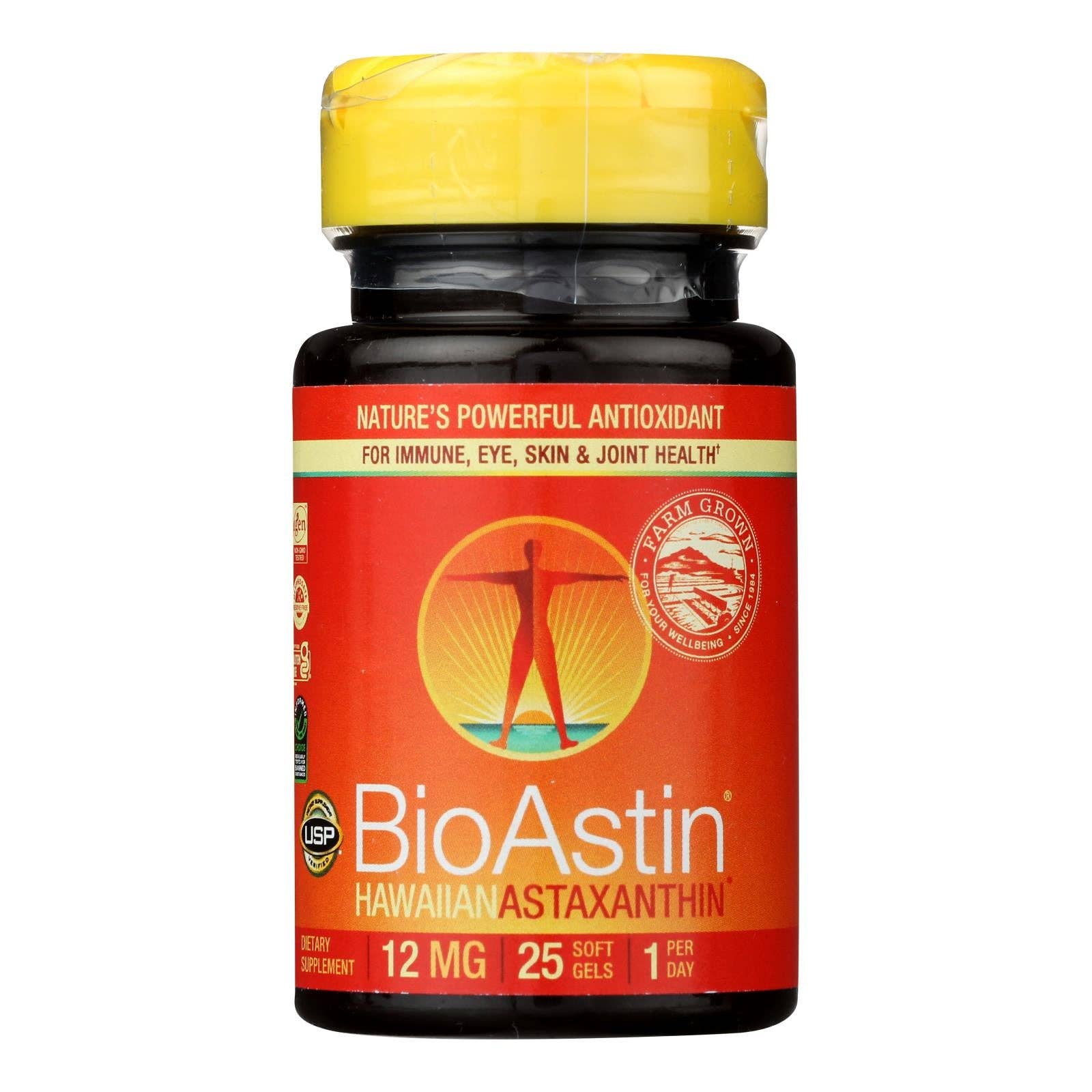 Everyday Supply Co - Wholesale Oral Supplement/Vitamin - BioAstin Hawaiian Astaxanthin 12mg - 25 Gel Caps0