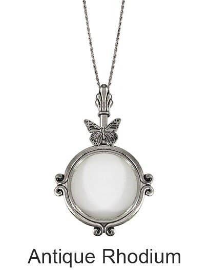 TheTizana - Wholesale Pendant/Charm Necklace - Butterfly  6 Times Magnifier Magnifying Glass Pendant Neckla1