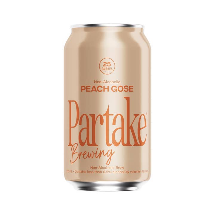 Partake Brewing - Wholesale Non-Alcoholic Beer - Partake Brewing Non-alcoholic beer - Peach Gose - 24 pack