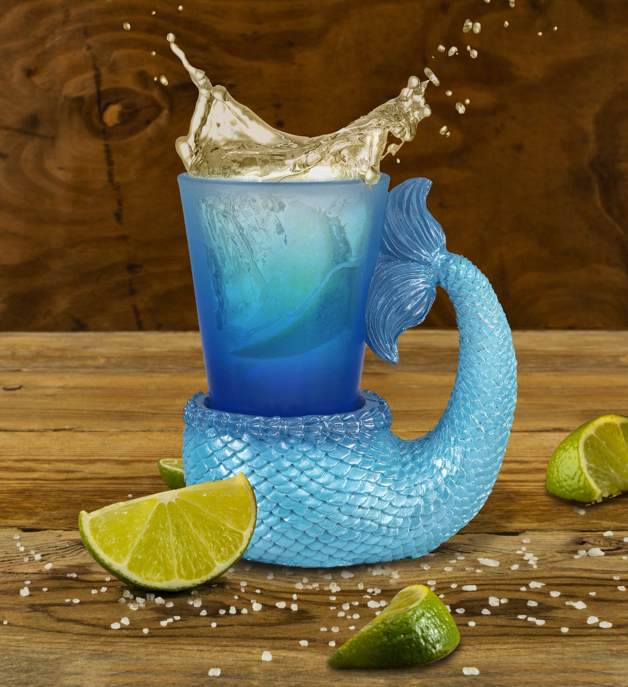 Cota Global - Wholesale Shot Glass - Cool Shot Glass - Blue Mermaid Tail4