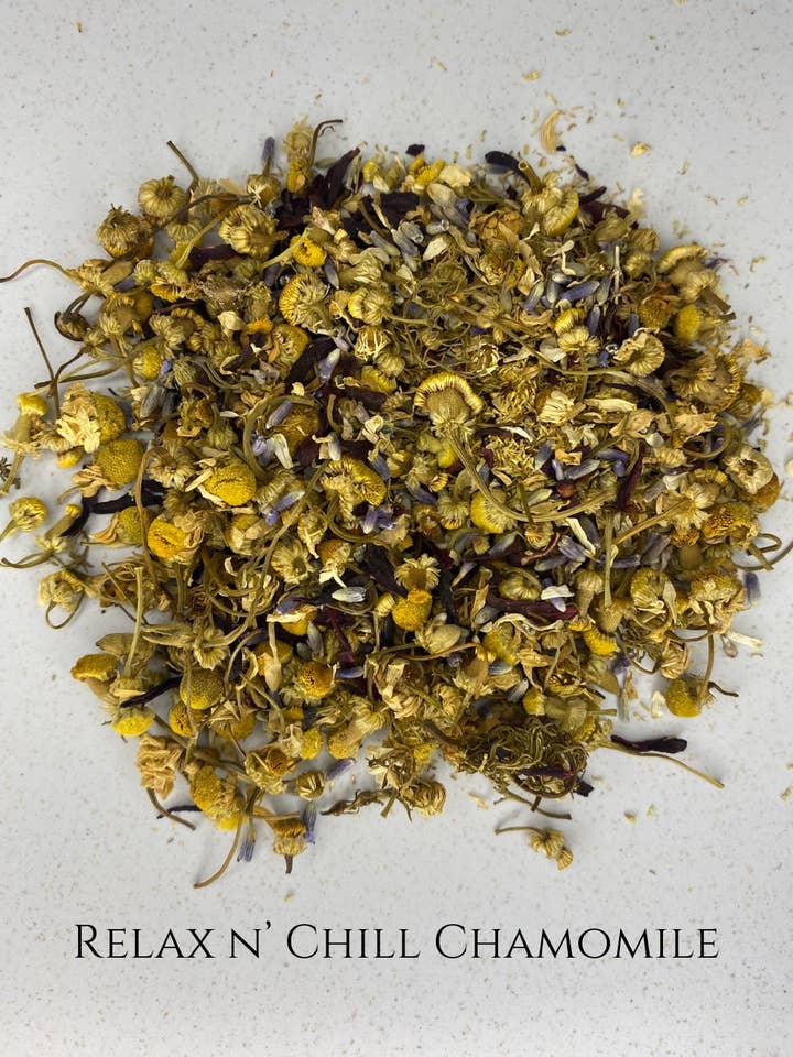 Relax N' Chill Chamomile, Stress Reliever Blend for wholesale by TheTeaBarCo