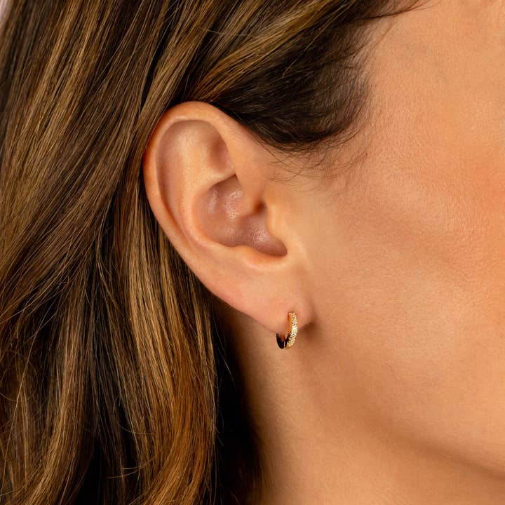 By Adina Eden - Wholesale Huggie Earrings - CZ Mini Huggie Earring