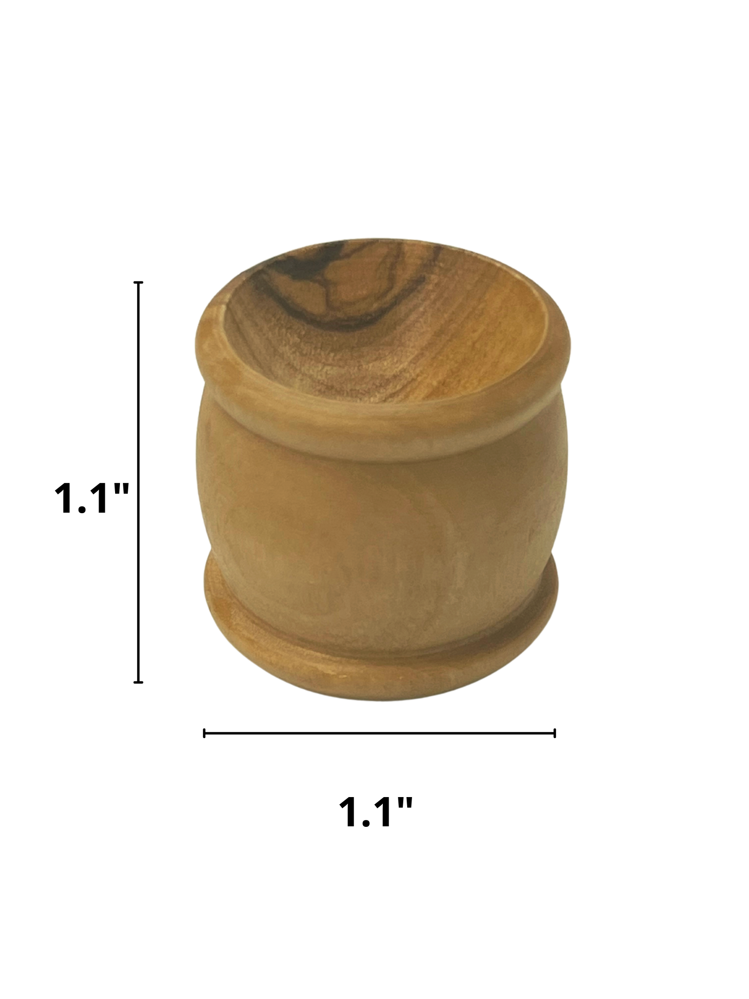 3 Arches USA - Wholesale Decorative Plate/Dish/Bowl - Olive Wood Communion Cups 1.1" Height-Set of 50 pieces1
