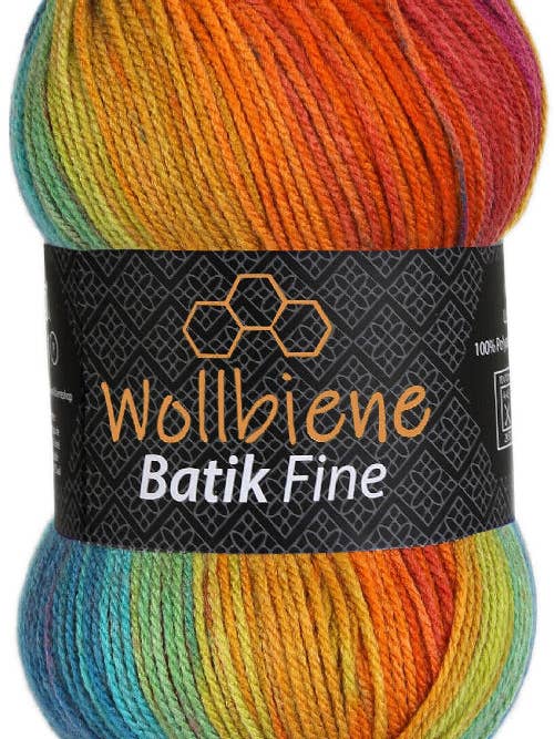 Wollbiene Batik Fine färgskiftande garn 100gr för wholesale av Wollbiene