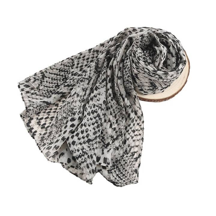 MoodGold - Venta al por mayor Bufanda - Mujer - Pañuelo largo de gasa estampado