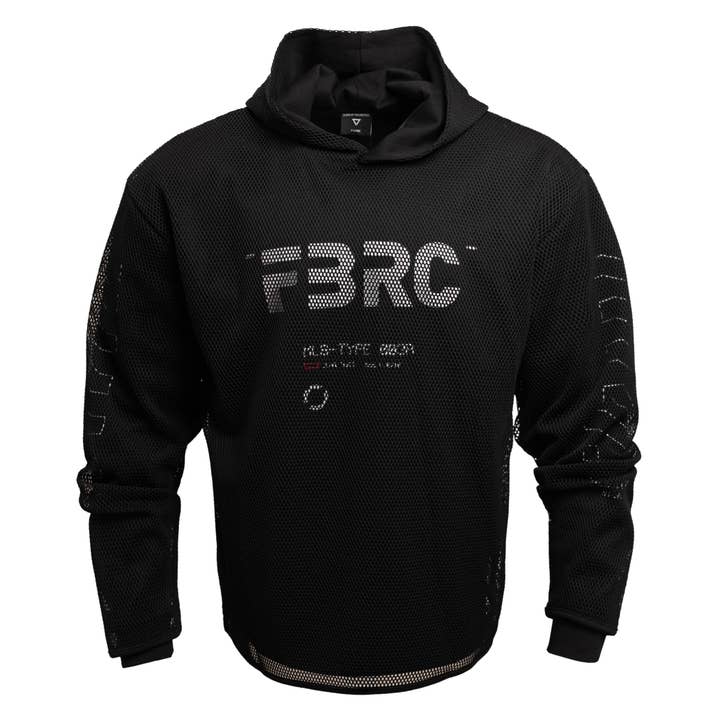 Hoodie en maille noire de type MLS-003R pour la vente par Fabric of the Universe