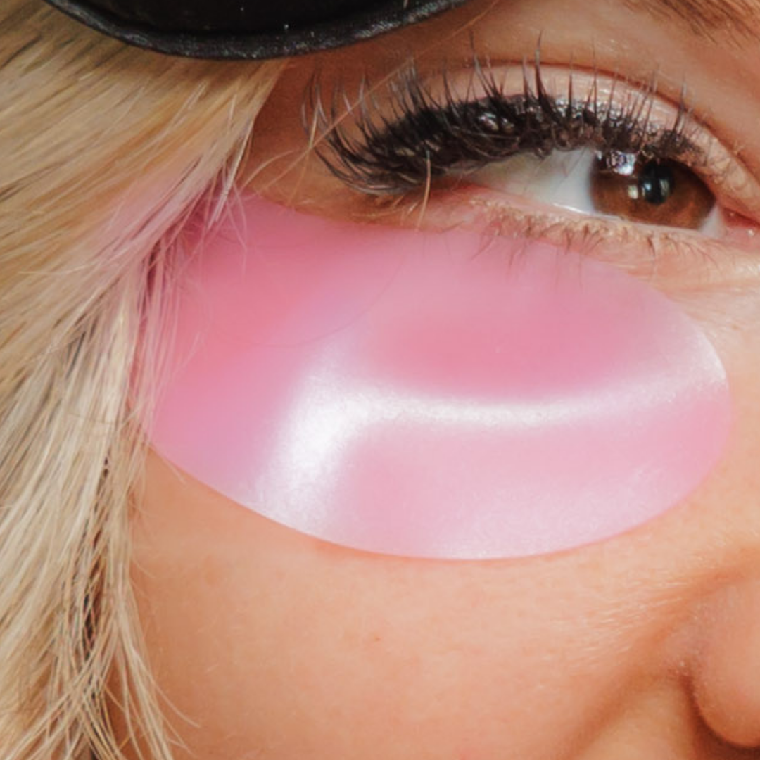 DermaTech Skincare - Wholesale Eye Treatment Mask - Shimmery Pink Reusable Under Eye Patches4