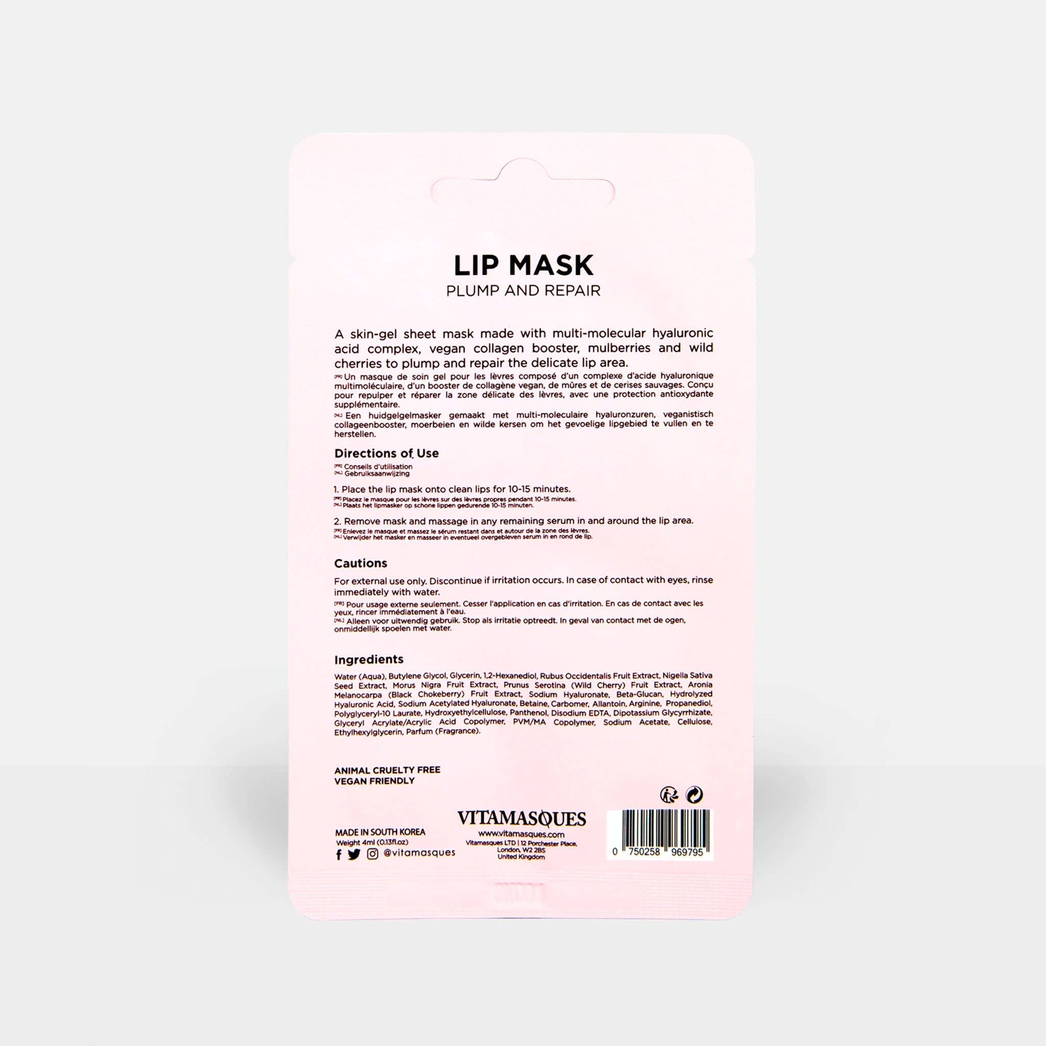 Vitamasques US - Wholesale Lip Treatment/Mask - Hydrating & Repairing Lip Mask5