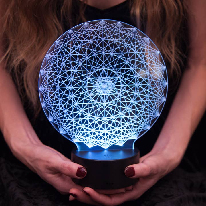 Hypermetatron LED Lamp Crystal Grid for wholesale by Sacred Tribe