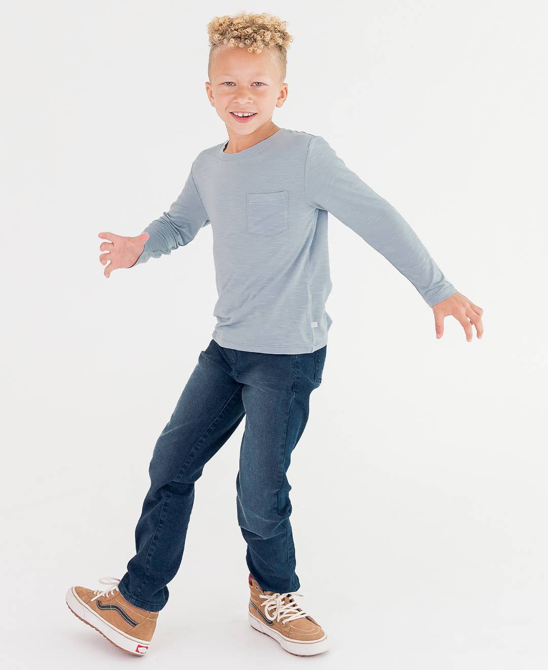 RuffleButts + RuggedButts - Wholesale Jeans - Kids - Boys Medium Wash Denim Jeans7
