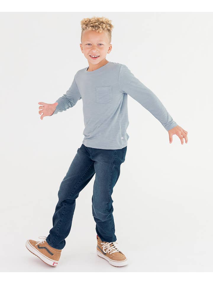 RuffleButts + RuggedButts - Wholesale Jeans - Kids - Boys Medium Wash Denim Denim Jeans
7