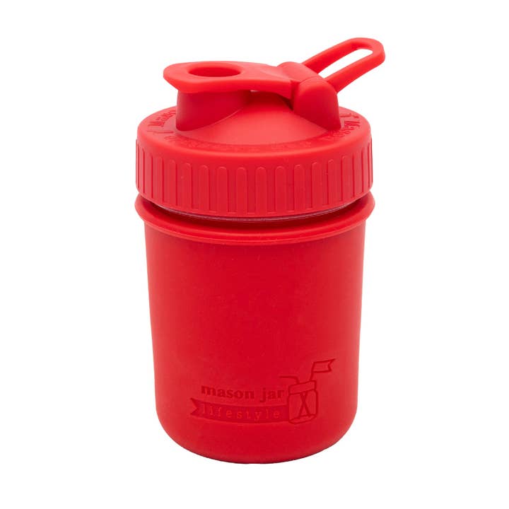 Mason Jar Lifestyle - Vente Housses de boisson - Manchon en silicone pour bocaux Mason d'une demi-pinte à bouche régulière de 8 oz17