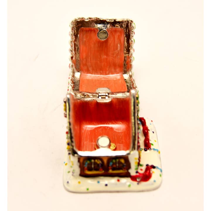 Ciel Collectables - Wholesale Jewelry Box/Organizer - Ginger Bread House Trinket Box. Hand Done with Swarovski