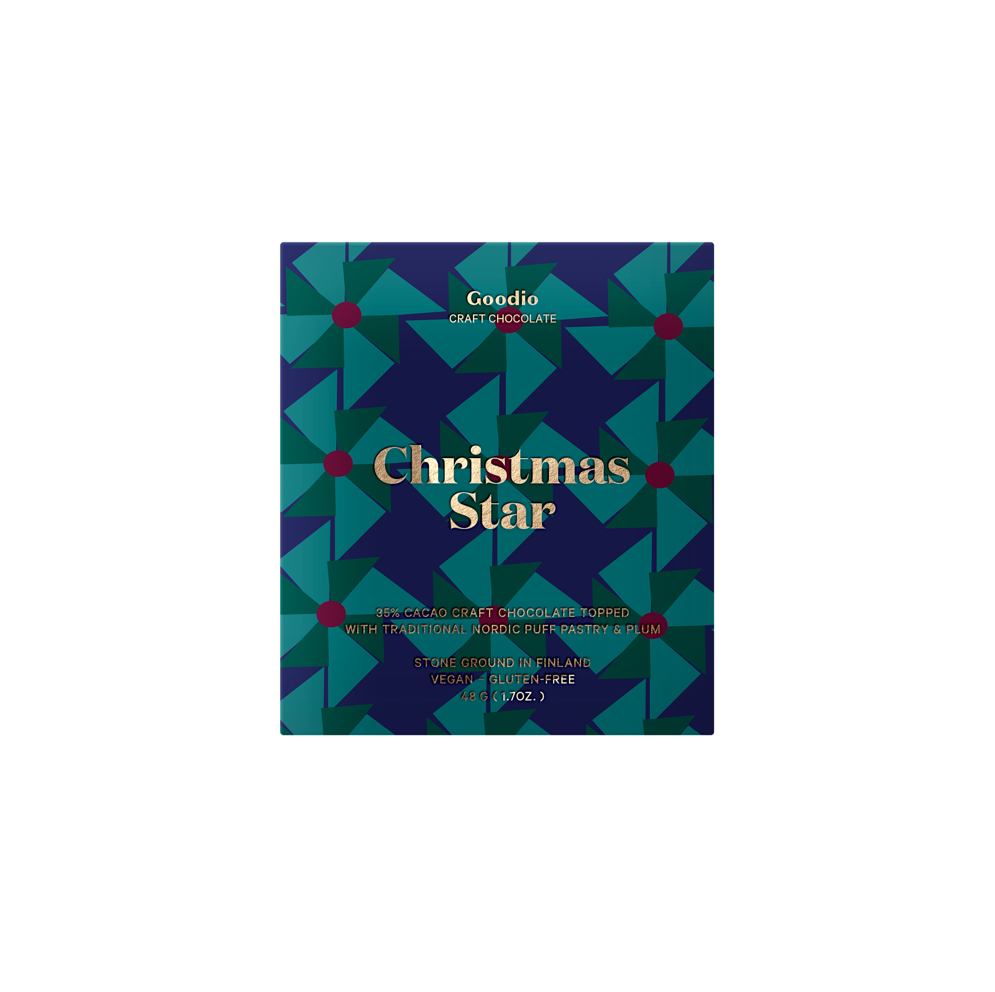 Goodio Chocolate - Wholesale Chocolate Bar - Christmas Star Chocolate 35%1