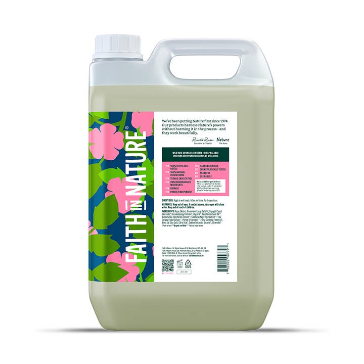 Wild Rose Hand Wash - 5L for wholesale by Faith in Nature