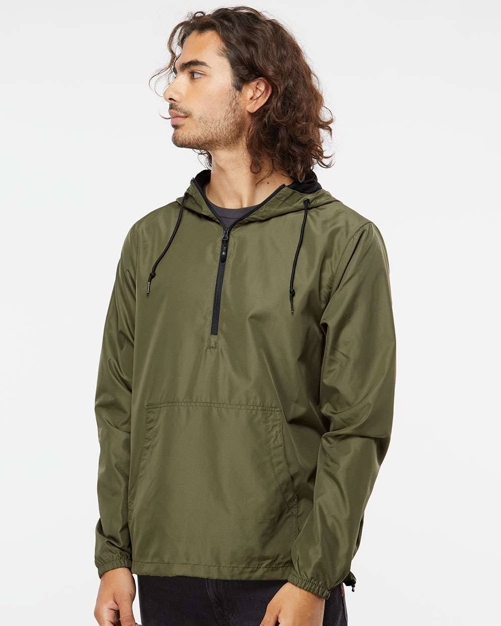 Lucky Avocado - Wholesale Windbreaker - Men's - Lightweight Quarter-Zip Windbreaker Pullover Jacket6