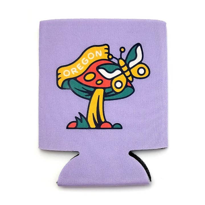 Oregon Mushroom Koozie for wholesale by Hello From Oregon