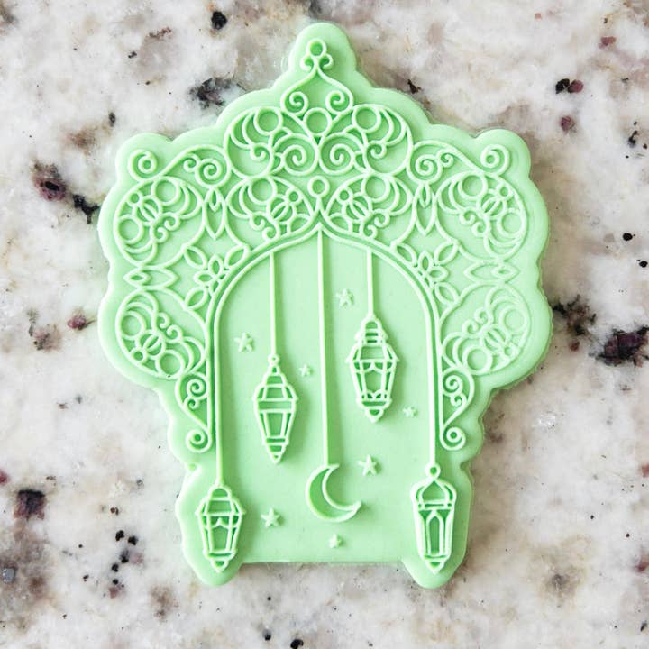 Cut Bake Stamp - Wholesale Biscuit cutter - Arabic Lanterns With Decorative Frames Biscuit Cookie Fondan1