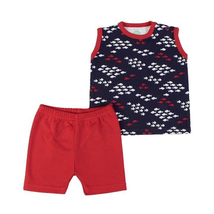 15742 - T-shirt + shorts - SS23 for wholesale by FS Baby