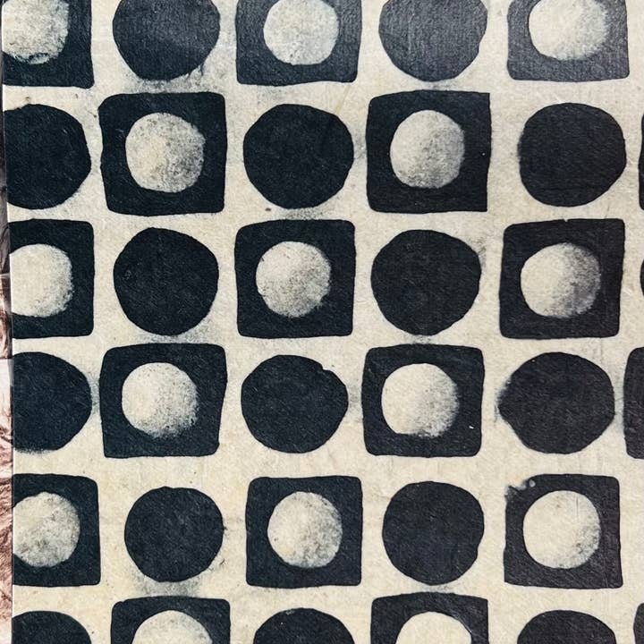 Giftsland - Wholesale Tissue paper - Batik Check & Circles Black Tissue Paper