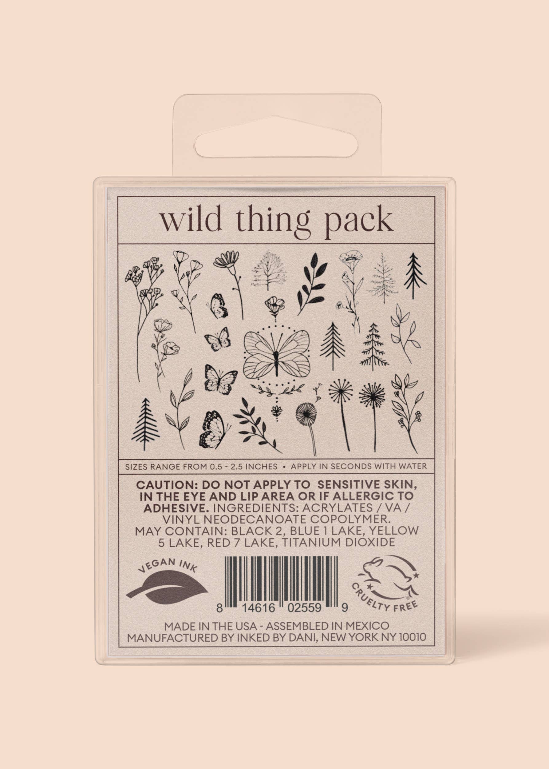 INKED by Dani - Vente Tatouages temporaires - Pack de tatouages temporaires Wild Thing14