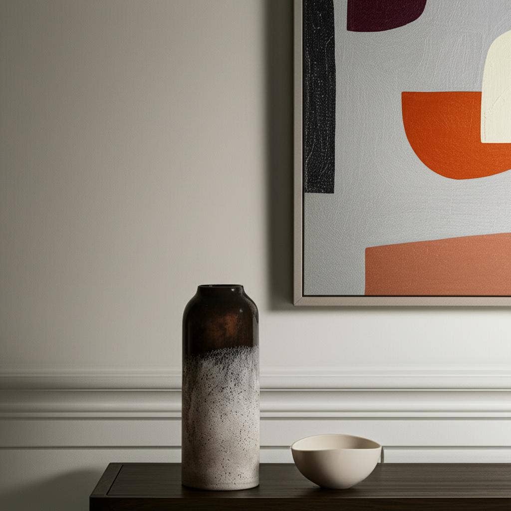 HomeRoots - Wholesale Vase - 12" Black And Gray Glass Cylinder Table Vase1