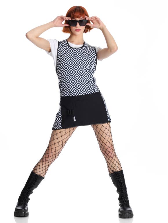 CLARISSA SQUARE WORK PONCHO for wholesale by West Rose abbigliamento professionale