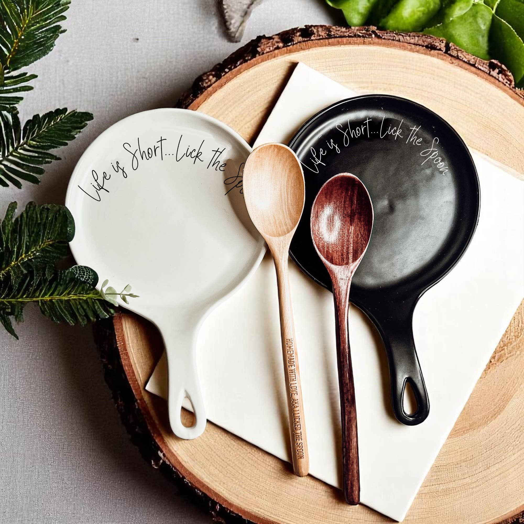 Gia Roma - Wholesale Spoon Rest - Unique Ceramic Spoon Rests & Wooden Spoon Set, Kitchen Gifts1