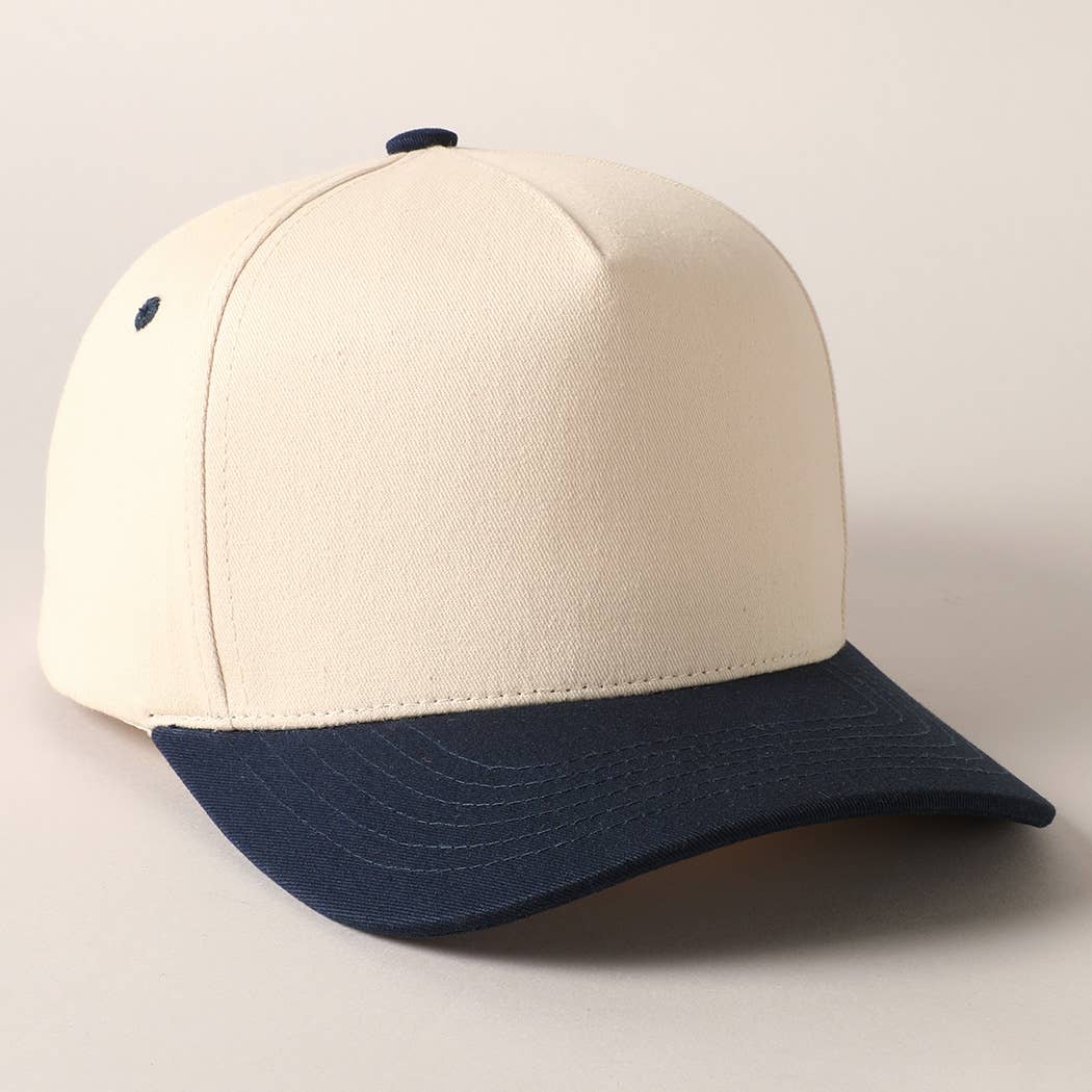 Fashion City - Wholesale Baseball Cap - Unisex - Plain Two-Tone Canvas Cotton Trucker Hat9