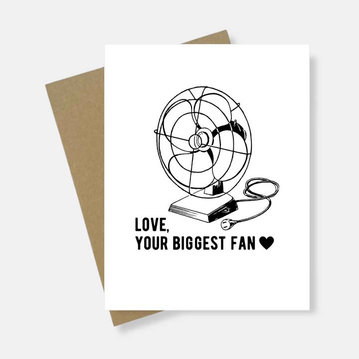 Greeting Card | Love Your Biggest Fan for wholesale by Noteworthy Co
