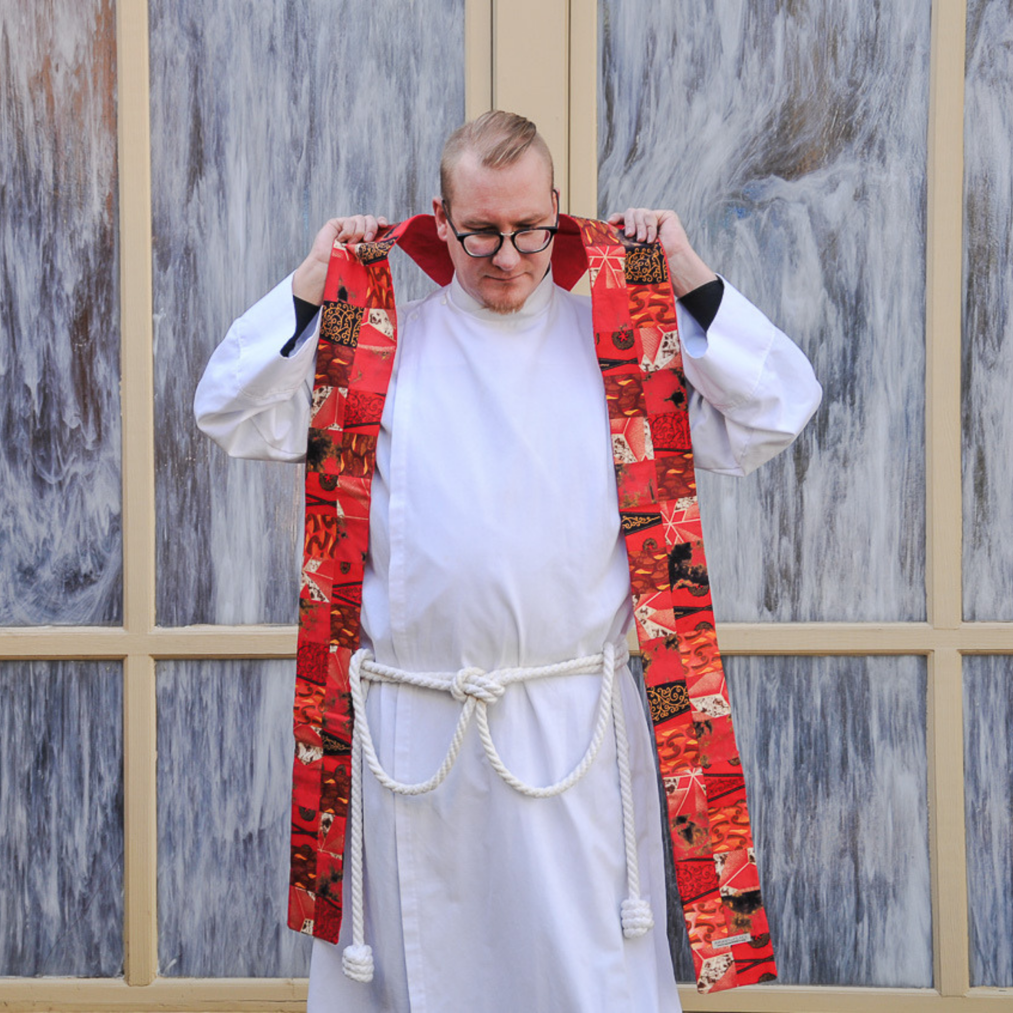 Amani ya Juu - Venta al por mayor Chal - Mujer - Estola Kitenge Patch Pastor17