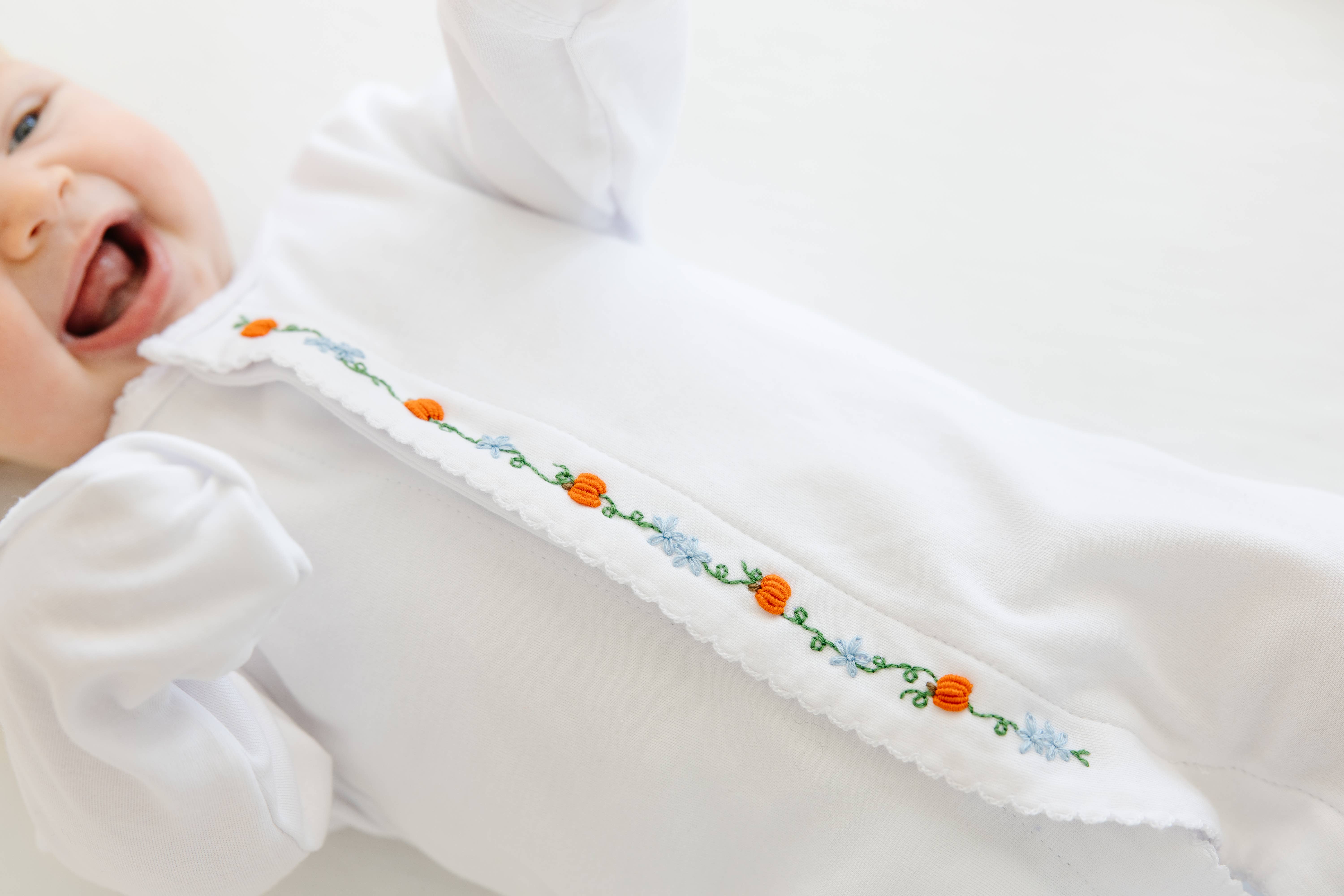 Winn and William - Wholesale Sleepsuit - Baby - Pumpkin Season Sleeper2