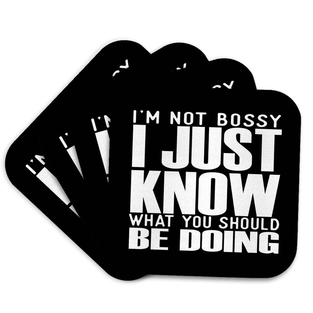 3dRose - Venta al por mayor Posavasos - 3dRose, No soy mandona, solo sé lo que deberías estar haciendo, Posavasos7