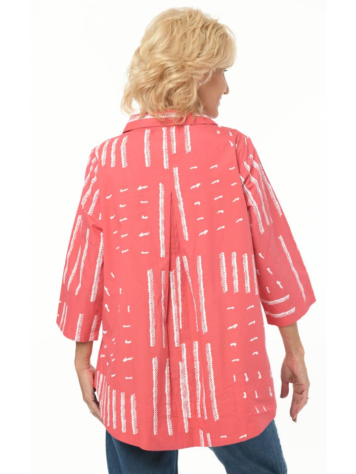 Tulip Clothing - Wholesale Button Down Shirt - Women's - SDC334 Alice in Paradise Sand Dunes*2