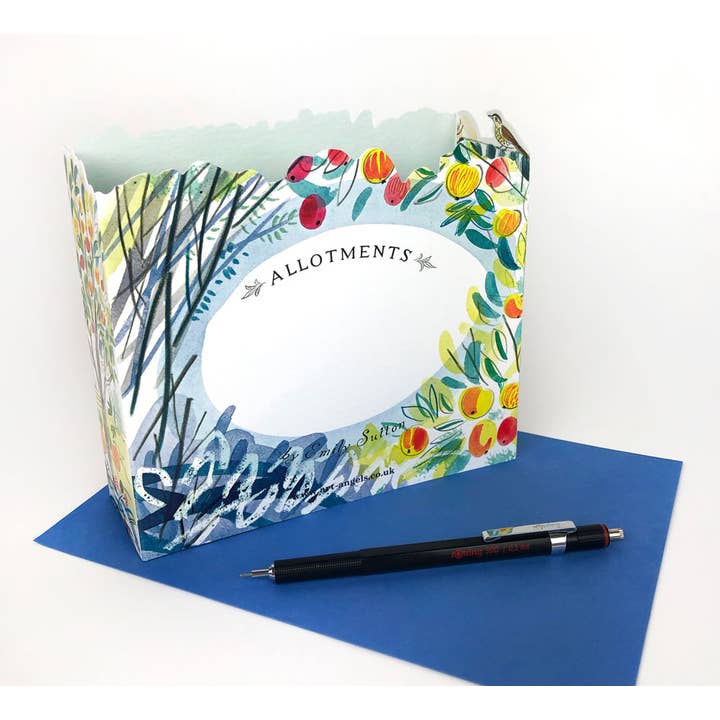 Art Angels - Wholesale Everyday Greeting Card - Orchard 3D Allotment Card - Emily Sutton
