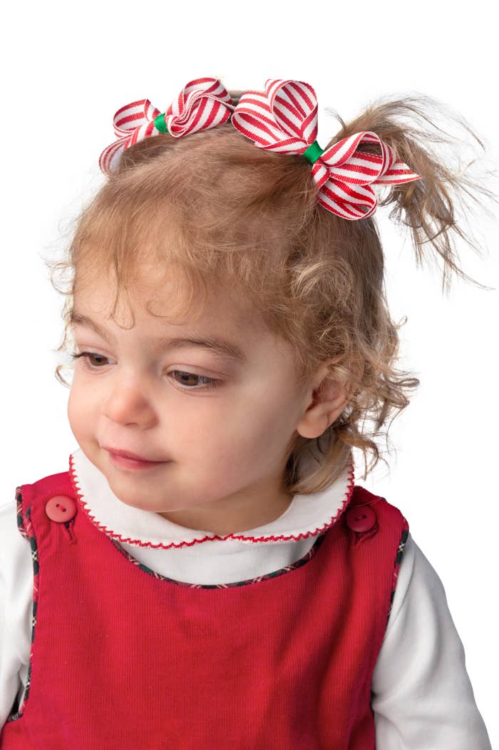 Bows Arts - Wholesale Hair Bow - Kids - Christmas Print Grosgrain Bow Strip4