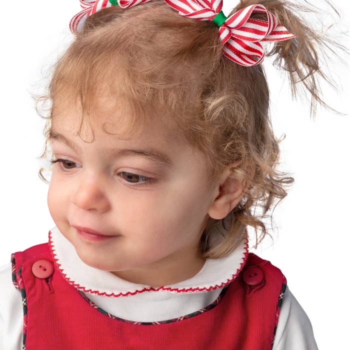 Bows Arts - Wholesale Hair Bow - Kids - Christmas Print Grosgrain Bow Strip4