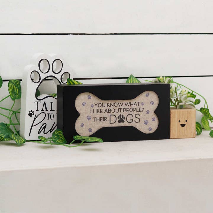 Paris Loft Inc – Engroshandel Skilt – Lille sjovt træ- og juteblokskilt til et bord eller en væg1