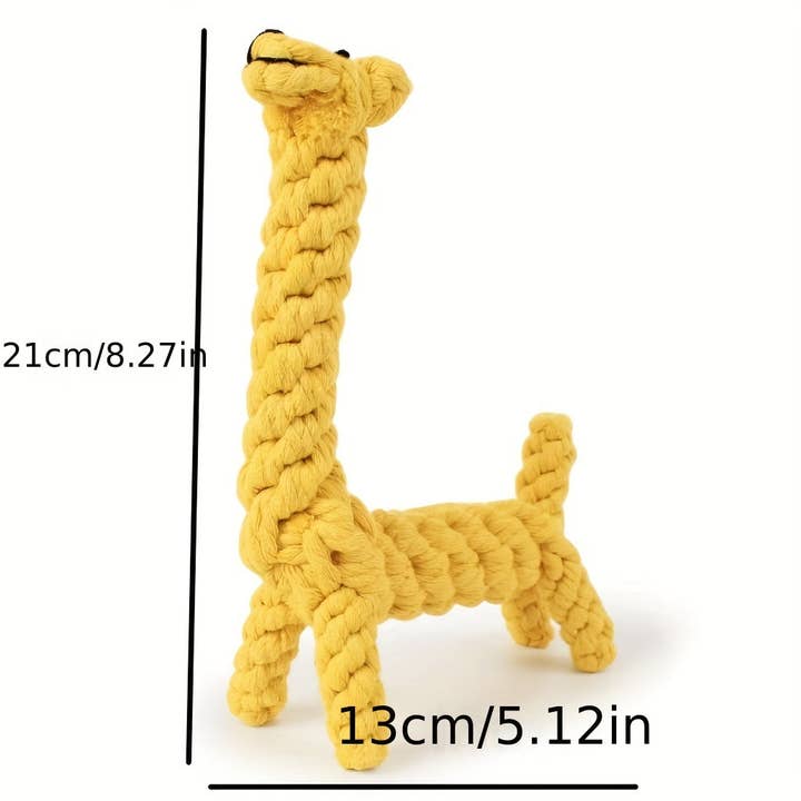 DIYSTORE - Venta al por mayor Juguete para morder - Perros - 1 unidad de juguete para masticar con forma de jirafa - Resistente a mordeduras, para el desgaste de dientes, alivio del aburrimiento - Para cachorros y perros adultos - Adecuado para juego interactivo - Regalo perfecto para amantes de los perros1