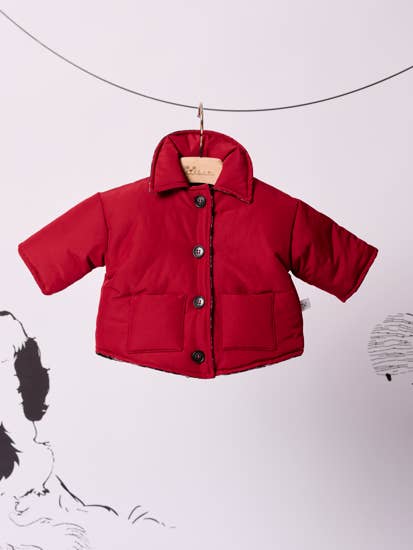 Reversible padded jacket NAVY BLUE for wholesale by LaTitta