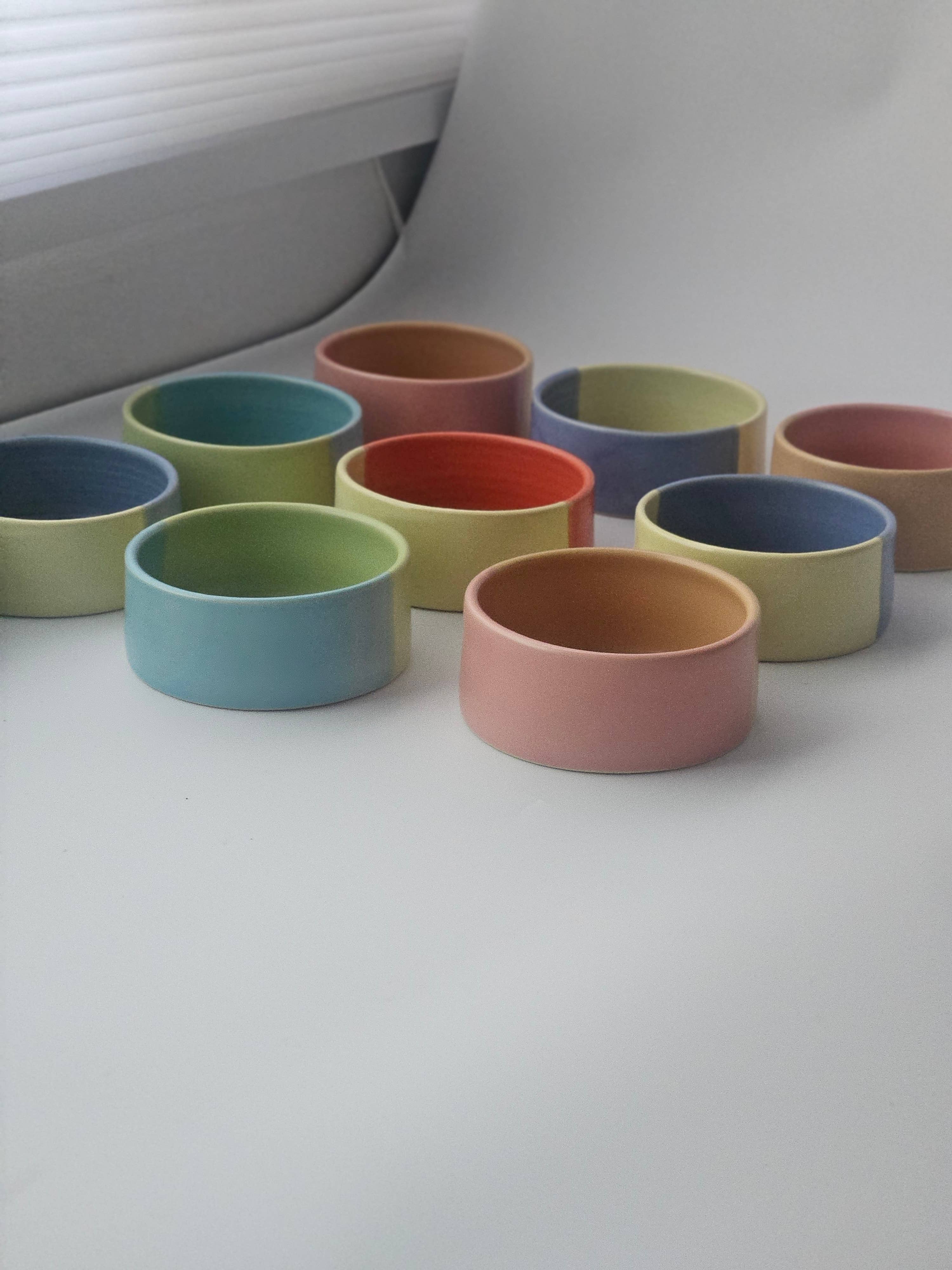 Bad Dogs Studio - Wholesale Pet Bowl - Cat/Dog - Half & Half Pet Dish • Small Dog Cat Bowl • Handmade Ceramic4