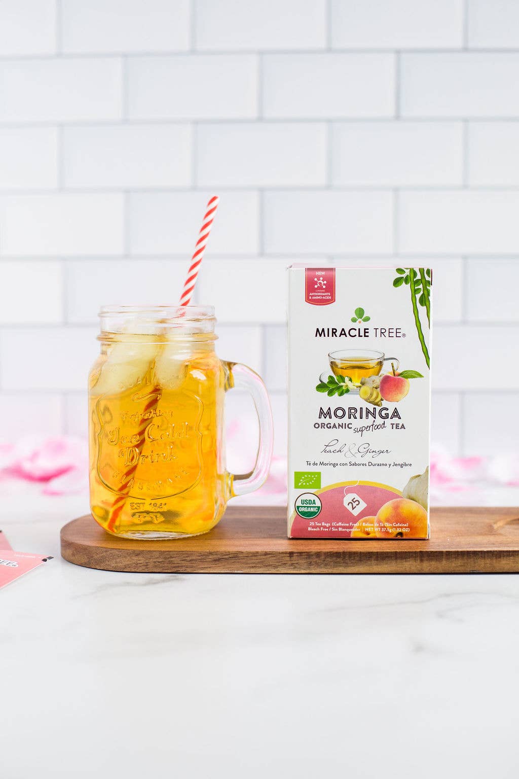 Miracle Tree - Vendita all'ingrosso Tisane salutari e depurative - Tè Moringa Biologico: Pesca & Zenzero7