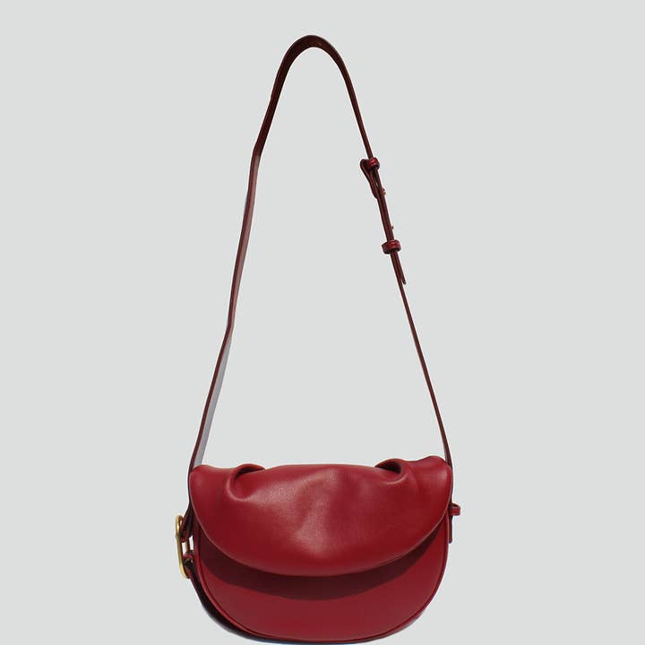 STREET LEVEL - Wholesale Crossbody Bag - Women's - Fleur Half Moon Crossbody