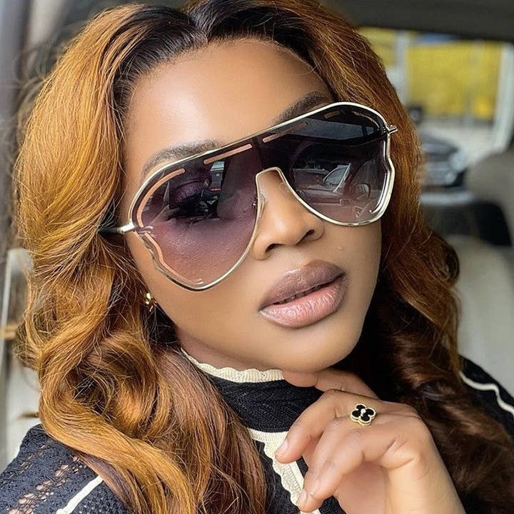 Ekartini – Óculos de sol - Mulher por atacado – Óculos de Sol Cat Eye Oversized na Moda2