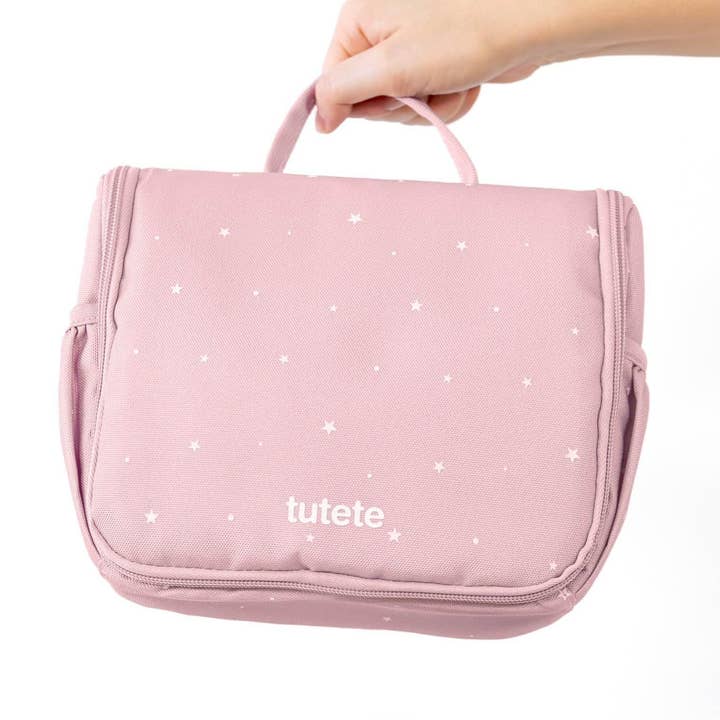 Tutete Stars Pink Travel Toiletry Bag for wholesale by Tutete