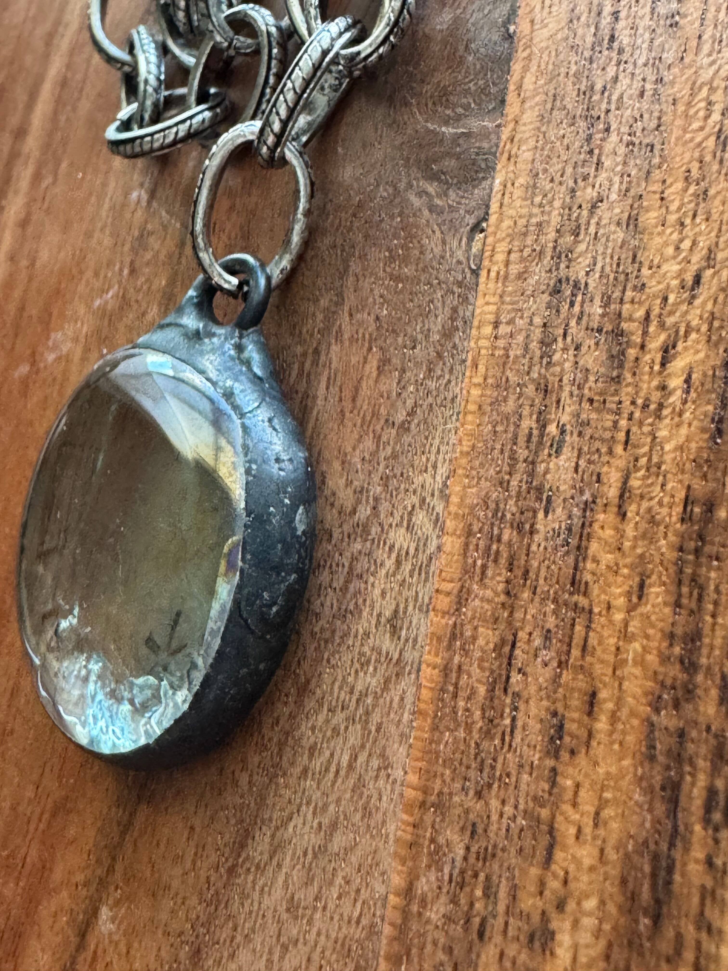 Loulu Designs - Wholesale Link & Chain Necklace - Clarity Stone Necklace1