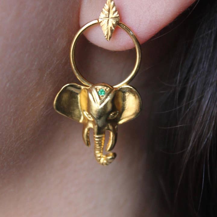 DEVYA GOLD EARRINGS for wholesale by MIO JEWELS