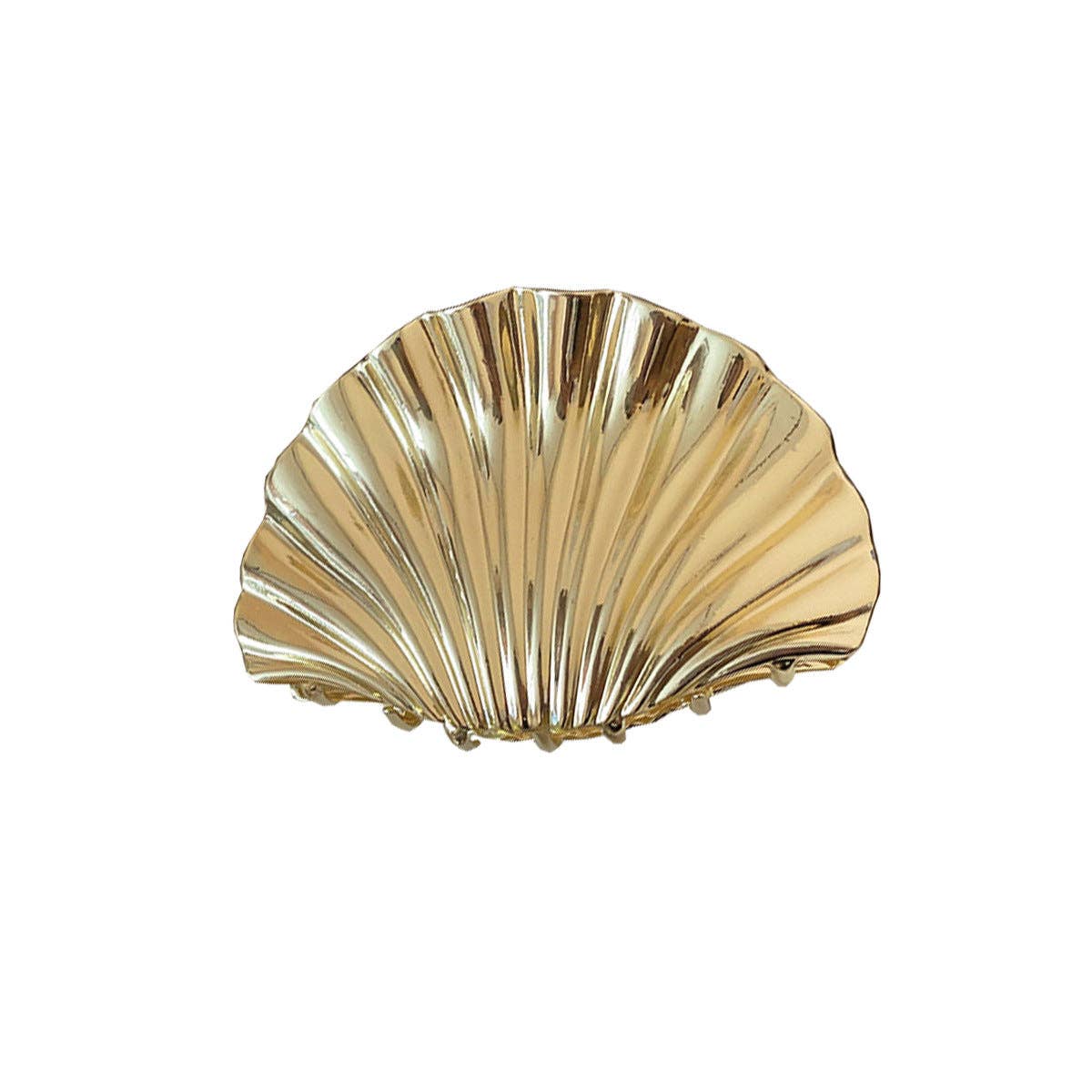 Dipped Shop - Wholesale Hair Clip - Women's - Vintage Gold Seashell Hair Claw Clip DP25D8934