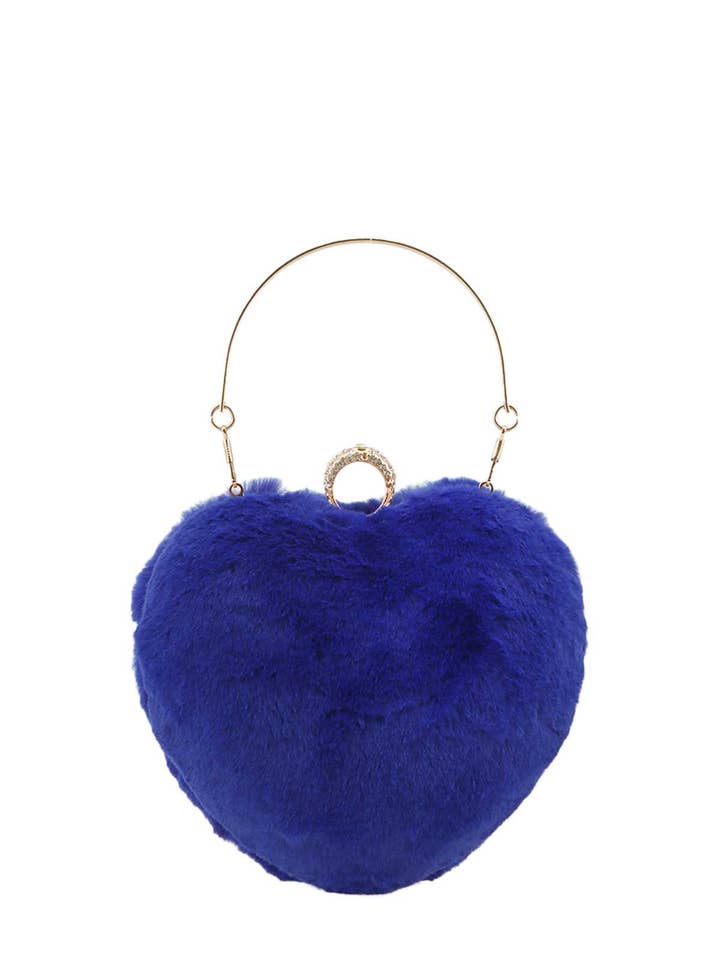 Fur hjärta Top Handtag Väska för wholesale av Shop Neighbors